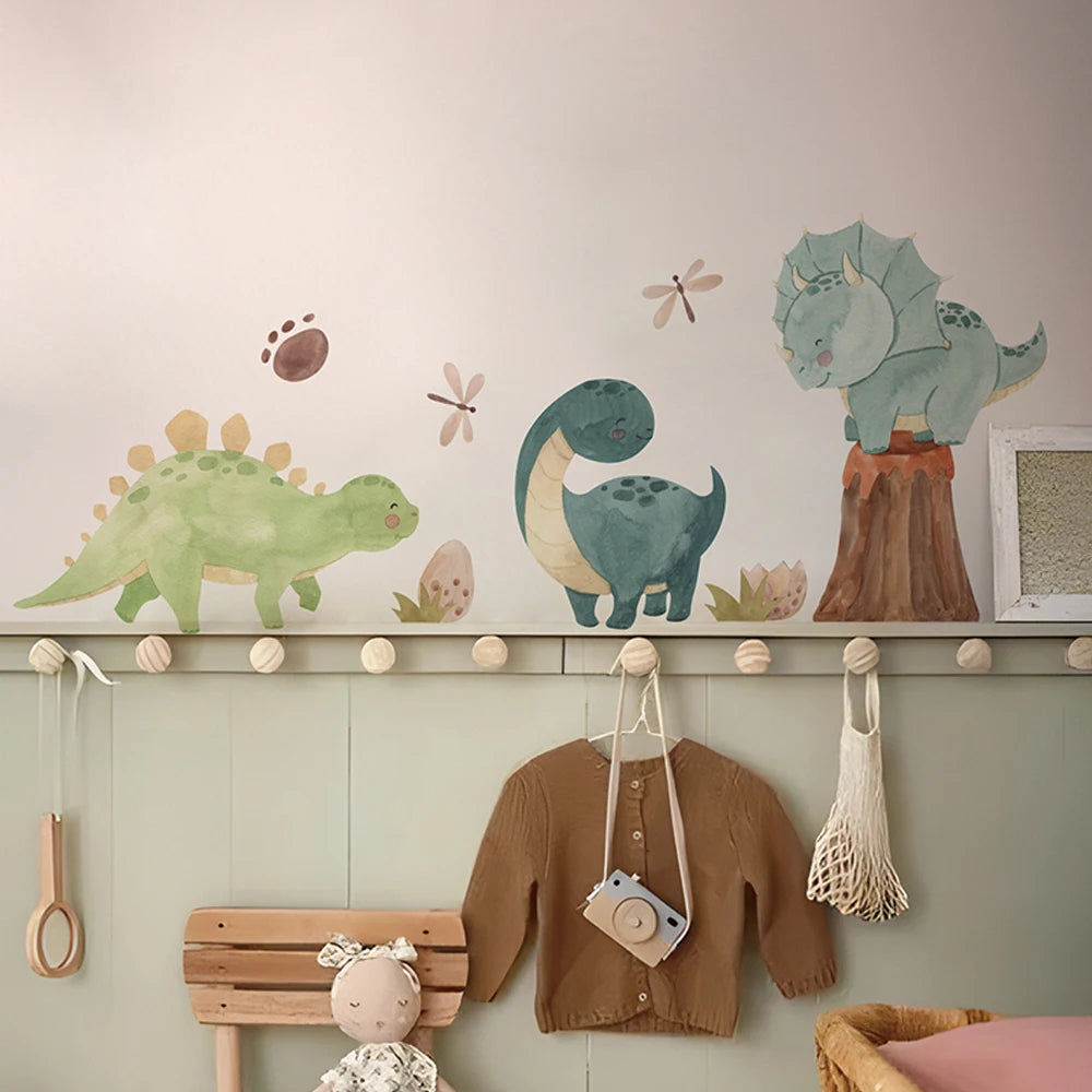 Dinosaur Alphabet Wall Stickers for Kids Room & Nursery