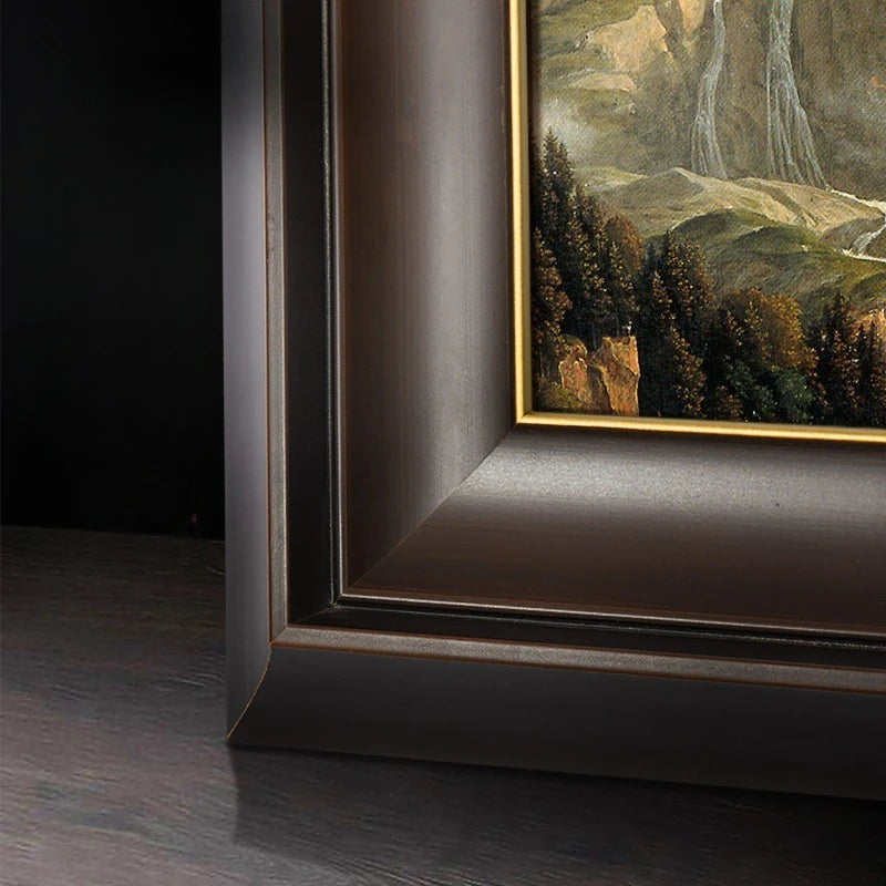 Vintage Wooden Picture Frame Wall Decor for Living Room