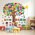 Colorful Heart Tree Wall Sticker for Kids Room & Nursery