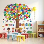 Colorful Heart Tree Wall Sticker for Kids Room & Nursery
