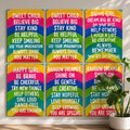 Rainbow Girl Motivational Wall Poster Self-Adhesive