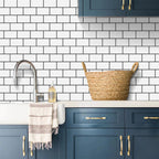 3D Subway Brick Peel & Stick Wall Stickers 10 Sheets