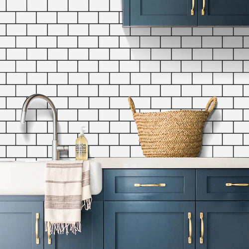 3D Subway Brick Peel & Stick Wall Stickers 10 Sheets
