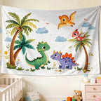 Cute Dinosaur Tapestry Wall Decor for Bedroom & Party