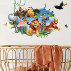Animal Theme Wall Sticker for Living Room & Bedroom