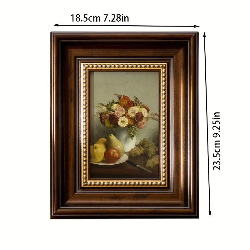 Personalized Black Retro Butterfly Photo Frame for Table Decor