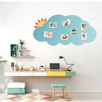 Colorful Cloud Felt Board Wall Sticker for Kids Room