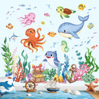 Underwater Ocean Animal Wall Stickers for Kids Room