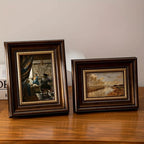 Personalized Black Retro Butterfly Photo Frame for Table Decor