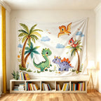 Cute Dinosaur Tapestry Wall Decor for Bedroom & Party