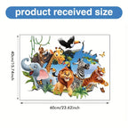 Animal Theme Wall Sticker for Living Room & Bedroom