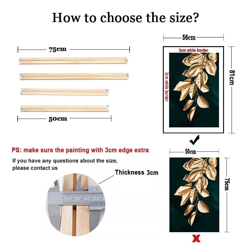 DIY Wooden Canvas Frame for Wall Decor 70x140 & 100x150