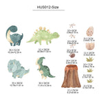 Dinosaur Alphabet Wall Stickers for Kids Room & Nursery