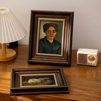 Personalized Black Retro Butterfly Photo Frame for Table Decor