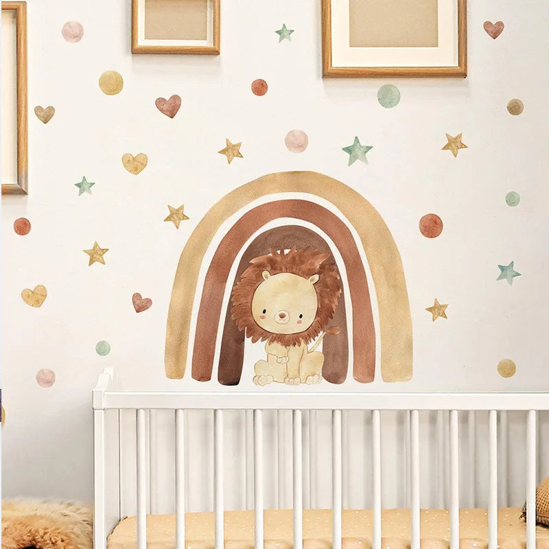 Cute Forest Animal Wall Stickers for Kids Room