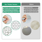3D Subway Brick Peel & Stick Wall Stickers 10 Sheets