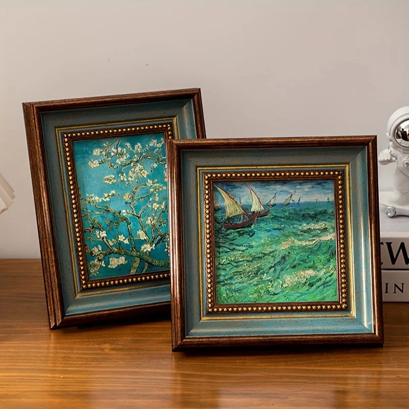 Personalized Black Retro Butterfly Photo Frame for Table Decor