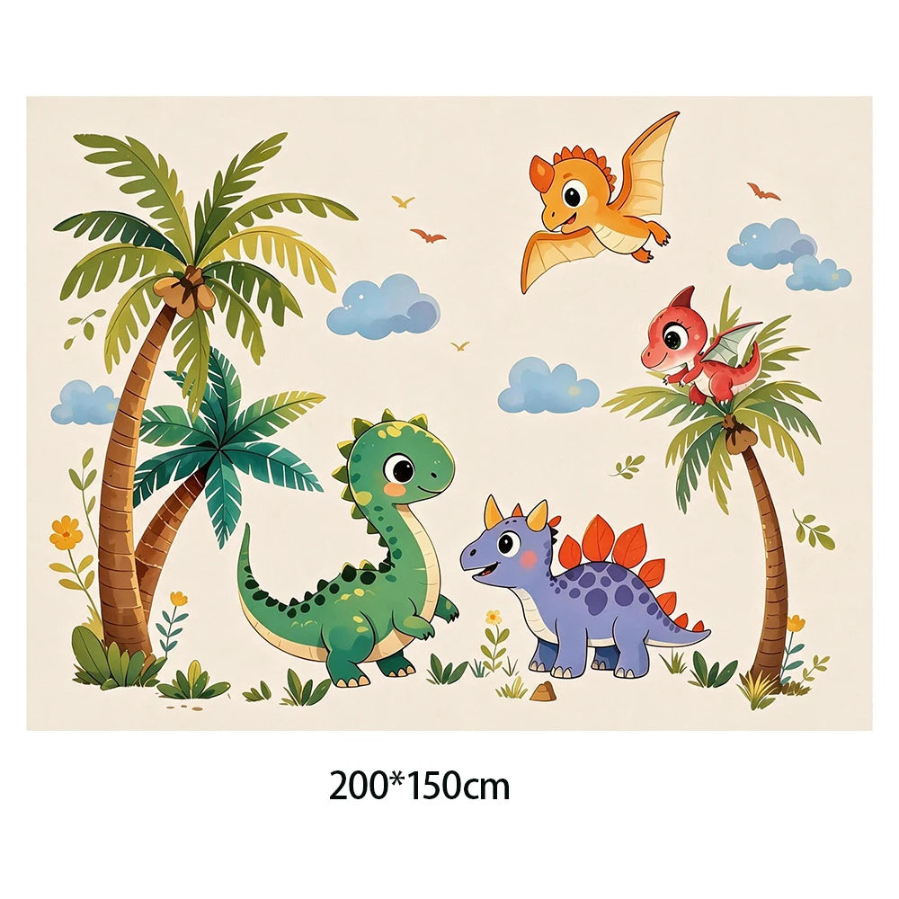 Cute Dinosaur Tapestry Wall Decor for Bedroom & Party