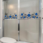 2-Piece Blue Rose Vine Wall & Window Decals